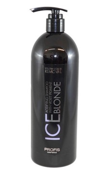 Szampon Ice blonde Profis 1000 ml neutralizuje żółty odcień włosów blond