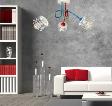 Потолочный светильник люстра-плафон для детской расцветки