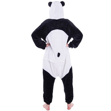 PANDA PIŻAMA Kigurumi Onesie Kombinezon Przebranie Kostium S 146-154 cm