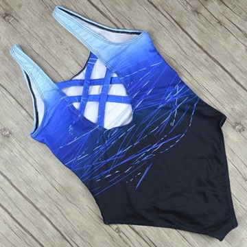 ЦЕЛЬНЫЙ КУПАЛЬНИК СИНИЙ MAUI L