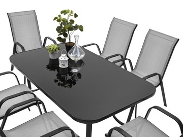 КОМПЛЕКТ САДОВОЙ МЕБЕЛИ 6+1 ДЛЯ ТЕРРАСЫ, БАЛКОНА