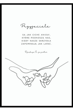30x40 Plakat cytat podziękowanie dla Przyjaciela