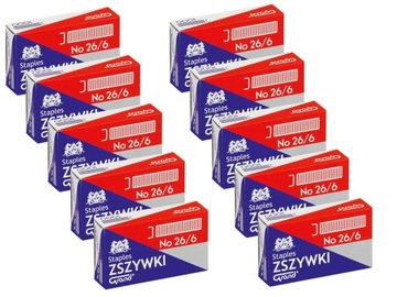 ZSZYWKI BIUROWE GRAND ROZM 26/6 10 X OPAK 1000 SZT