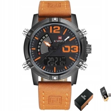 МУЖСКИЕ ЧАСЫ NAVIFORCE PERSON, КОЖАНЫЙ РЕМЕШОК 4-COL