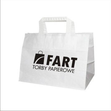 Torby papierowe z nadrukiem 32x22x25 /600 CATERING