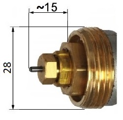 ТЕРМОСТАТИЧЕСКАЯ ГОЛОВКА ГЕРЦ M28x1,5 ЖИДКОСТЬ