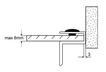 РУЧКА ДЛЯ СТЕКЛЯННЫХ ДВЕРЕЙ, ХРОМ