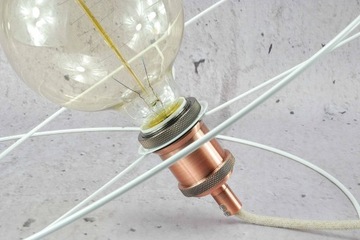 Белый каркас абажура, абажур ручной работы