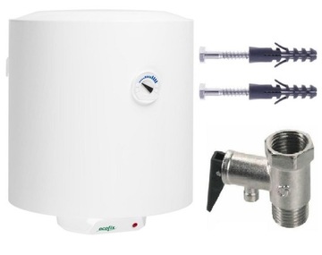 BOJLER PODGRZEWACZ WODY PIONOWY ECOFIX 50V EU2 50L
