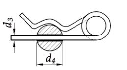 Шпилька двойная пружинная фи-4, оцинкованная, 10 шт.