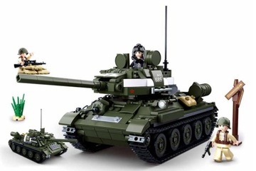 KLOCKI SLUBAN CZOŁG T-34 NISZCZYCIEL SU-85 WOJSKO