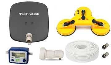 ZESTAW ANTENA CAMPING TIR KONWERTER PRZYSSAWKA x3