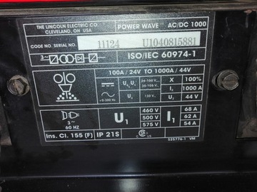 Сварочный источник LINCOLN POWER WAVE AC/DC 1000 Послесервисный осмотр
