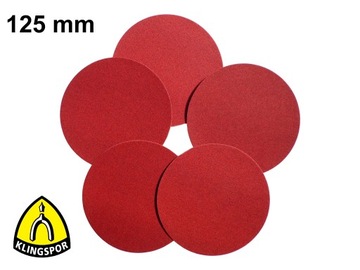 KLINGSPOR 5шт диск наждачной бумаги Velcro 125 P40