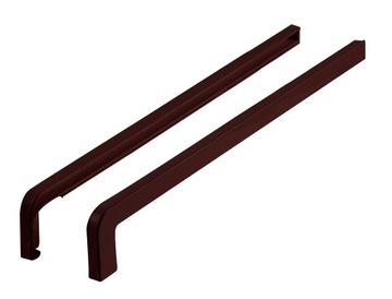 ZATYCZKI ZAKOŃCZENIA DO PARAPETÓW 40 cm BRĄZ 8017
