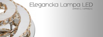 КРУГЛЫЙ ХРУСТАЛЬНЫЙ ПОТОЛОЧНЫЙ СВЕТИЛЬНИК ПОТОЛОЧНЫЙ СВЕТИЛЬНИК GLAMOUR 20W