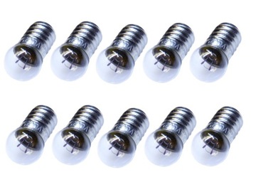 żarówka do latarki lampki gwint E10 3,5V 0,25A x10