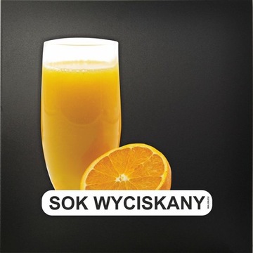NALEPKA MENU na potykacze i tablice kredowowe