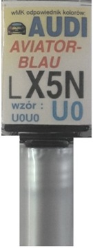 AUDI LX5N U0 AVIATORBLAU LAKIER ZAPRAWKA DO RYS