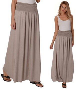 Модная легкая юбка – платье МАКСИ 2в1 – ЛАТТЕ