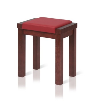 Pufa drewniana Solidny drewniany taboret Linea