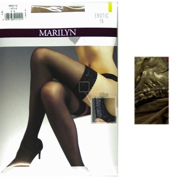Marilyn Erotic 15 R3/4 glace pończochy samonośne