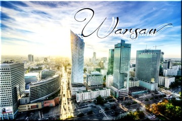 WARSZAWA POLSKA MAGNES MAGNESY NA LODÓWKĘ WZORY