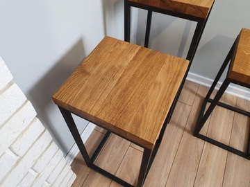 Подставка для цветов LOFT дуб, маленькая промышленная подставка, 30 см