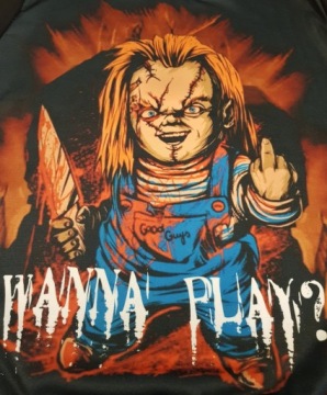 СВИТШОТ 3D CHUCKY DOLL HORROR размер XL