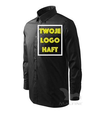 KOSZULA WIZYTOWA Z LOGO REKLAMOWA NA TARGI HAFT 10
