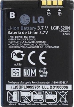 NOWA ORYG BATERIA LG LGIP-520N GD900 CRYSTAL