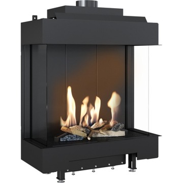 KOMINEK GAZOWY LEO 76/62 lewy prawy gaz propan 5,1kw do zabudowy