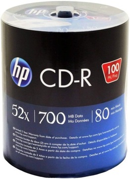 HP CD-R 700MB 52X 100ER - CD-R - 700 MB - CD-R