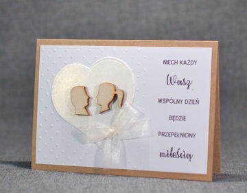 СВАДЕБНАЯ ОТКРЫТКА, ручная работа