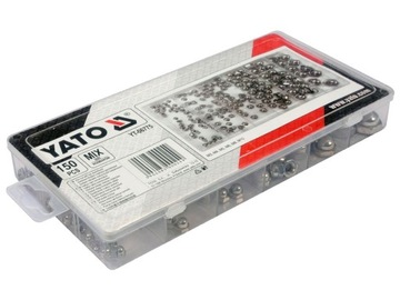 Метрические закрытые колпачковые гайки 150 шт YATO