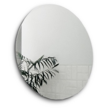 LUSTRO ŁAZIENKOWE OKRĄGŁE 70cm KRAWĘDŹ POLEROWANA