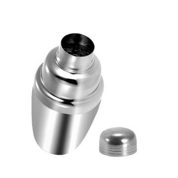 ШЕЙКЕР BARTMAN ДЛЯ НАПИТКОВ КОКТЕЙЛЕЙ ШЕЙКЕР 500МЛ СТЕКЛО 0.5Л СЕРЕБРЯНЫЙ