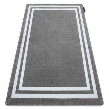 ELEGANCKI DYWAN HAMPTON 200x290 RAMKA siwy #GR2936