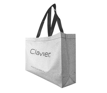 Серебряная сумка Clavier для косметических аксессуаров