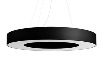 Lampa Żyrandol SATURNO SLIM 70 Czarny E27 SOLLUX