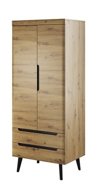 Szafa 2d2sz 80cm na nóżkach Styl Skandynawski MORI
