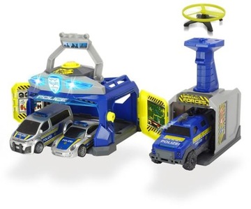 Dickie toys SWAT station jednotka policyjna 3 auta policja sos dźwięk