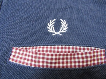 FRED PERRY/ SLIM FIT ORYGINALNE GRANATOWE POLO/ S