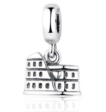 CHARMS Pandory Rzym Italia Roma Koloseum srebro