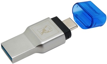 Uniwersalny czytnik kart pamięci KINGSTON Duo 3C microSD USB 3.1 + USB-C