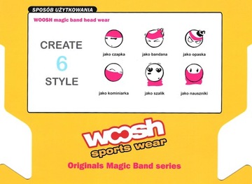 WOOSH Komin chusta wielofunkcyjna czapka kominiark