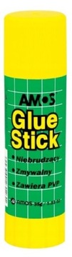 Klej biurowy w sztyfcie 35g Amos szkolny