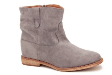 SZARE BOTKI ZAMSZOWE KOWBOJKI KOTURNA R.39