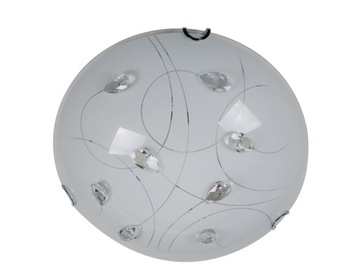 plafon szklany 30cm 2xE27 lampa sufitowa