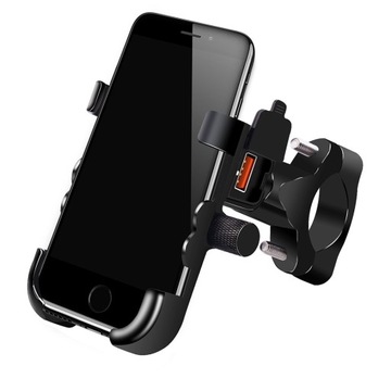 ДЕРЖАТЕЛЬ ДЛЯ МОТОЦИКЛА GPS USB QC3.0 4–6,5 360
